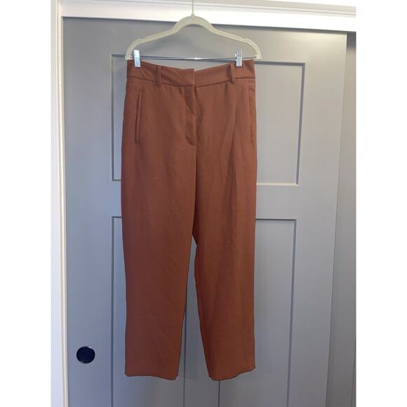 Aritzia Pants 12 Essential Wilfred Carrot Crepette Fabric High Waisted Trouser - Picture 1 of 7